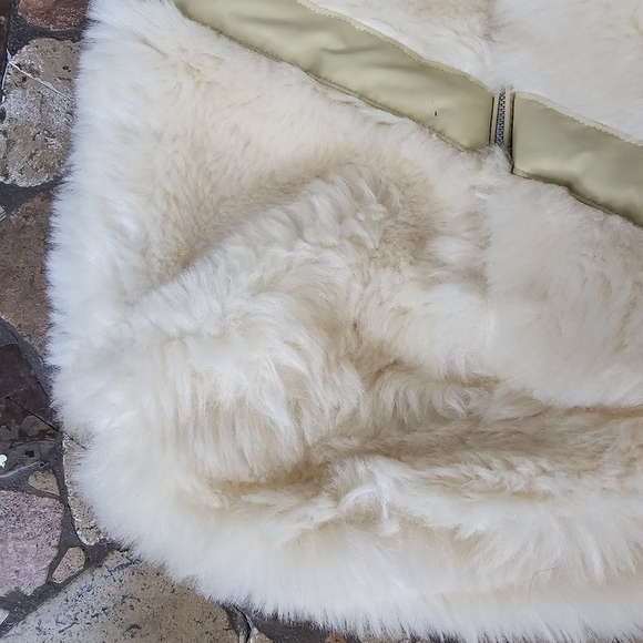 Vintage Kiddies Togs 70s Faux Fur Baby Snowsuit, Cream Color, Size 9m - Picture 6 of 12
